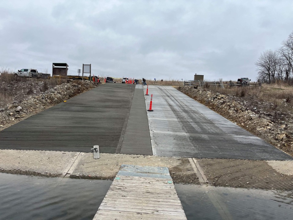 The boat ramp at Big Hollow Lake receives an overhaul to make it easier for visitors to use.