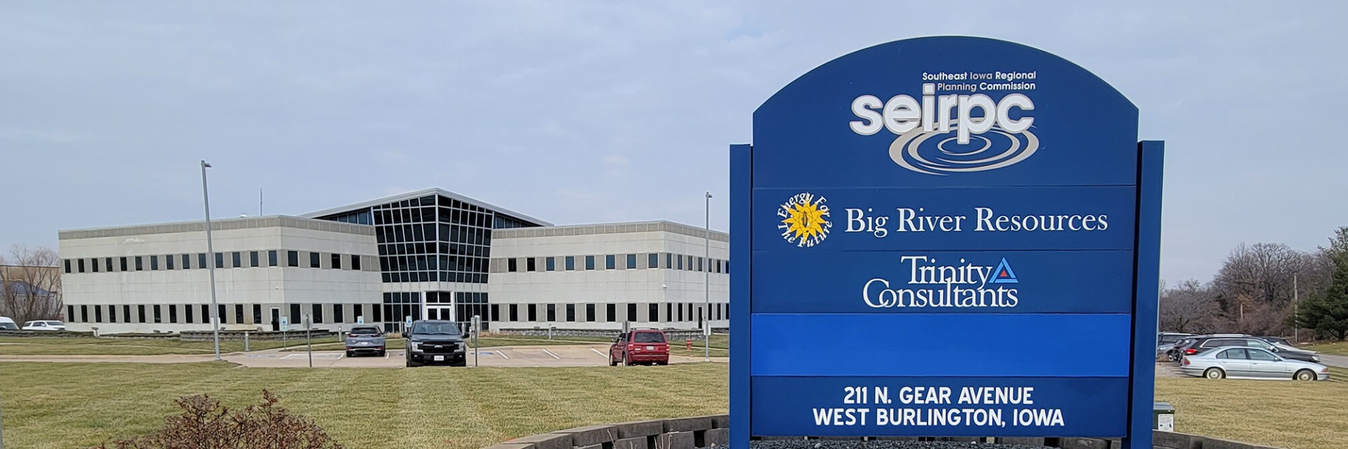 SEIRPC building and sign in Des Moines County, Iowa